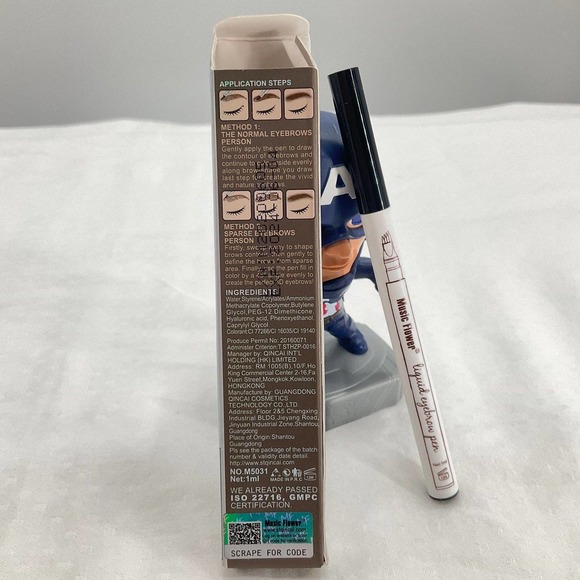 Liquid Eyebrow Pen, Waterproof Brow Pen with Micro-Fork Tip - Picture 2 of 4